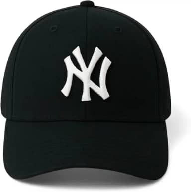 Boné New York, Preto com Logo Branco, Ajustável, Unissex Estilo Baseball Feicho Fitao