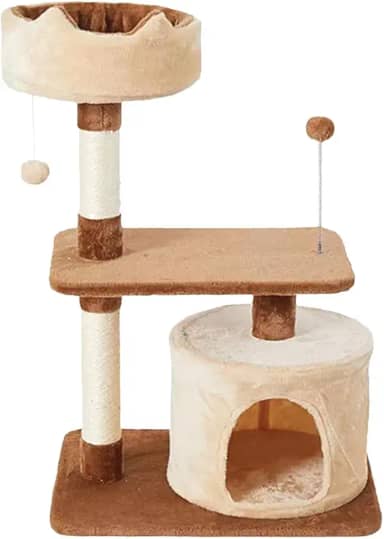 Chalesco Arranhador Paris Toca + Base + Torre para Gatos