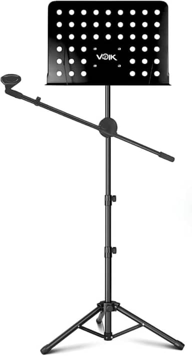 Estante Para Partitura com Suporte para Microfone Voik MSM-060