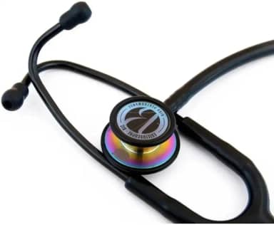 Estetoscópio Bic Eternity III Rosa Excelente Ausculta - Ideal enfermagem e estudantes garantia de 5 anos (Preto Ribbon)