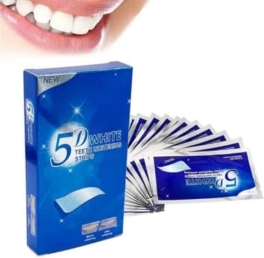 Fitas Adesivas Clareamento Dental 5d white kit de clareamento dental 14 peças 7 dias ESPECIAL DENTE PREMIUM