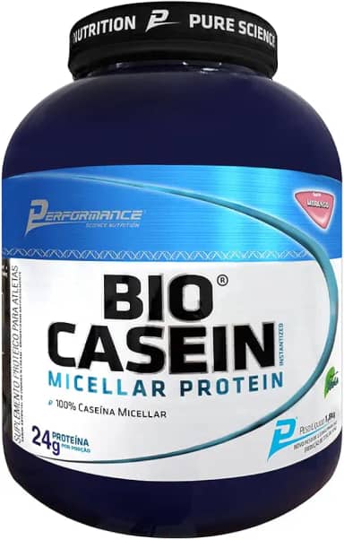 Caseína Micelar em Pó Bio Casein 1,8kg - Performance Nutrition (Morango)
