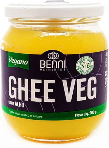 Ghee Veg Alho, Benni Alimentos Saudaveis, 200G, Pequeno