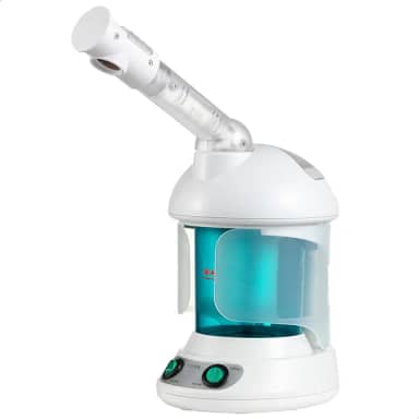 K.SKIN, Vaporizador, Facial, Vapor, Cuidados, Pele, Cabelos, Cravos, Impurezas, Acnes, Poros, Bico, Aparelho, Alta Frequência, Massageador (Branco 110v)