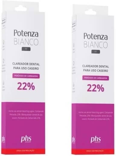 Kit C/2 Clareador Potenza Bianco 22% Clareamento Original