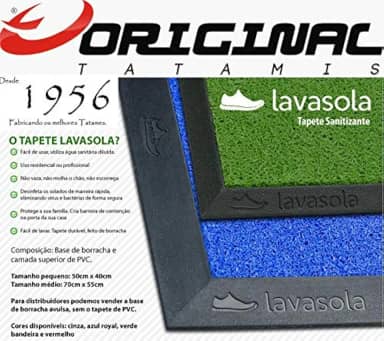 TAPETE SANITIZANTE BORRACHA PEQUENO (40X50CM)