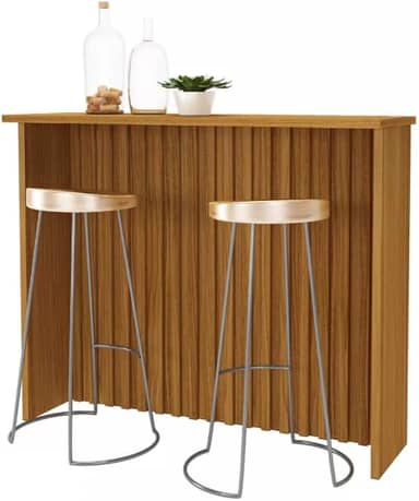 Bancada Ripada 1,28cm Cor Freijó Mdp Madeirado