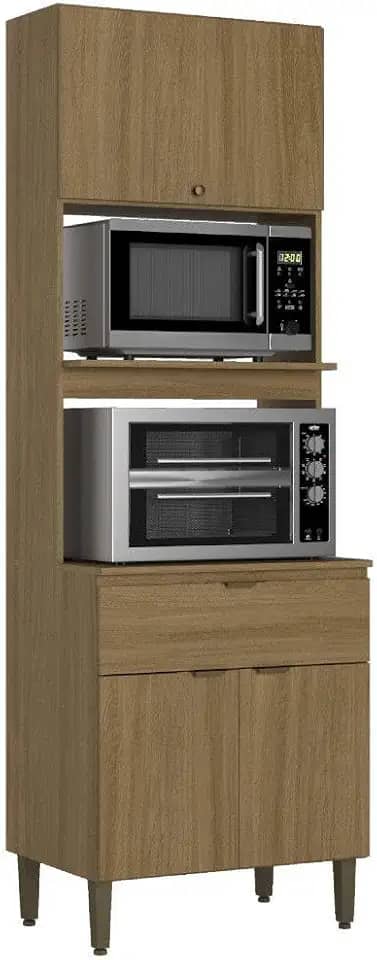 Cozinha Modulada Completa 6 Peças, Thb Mag, Naturale com Off White