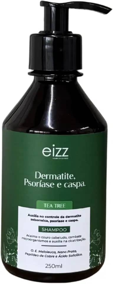 SHAMPOO TEA TREE DERMATITE SEBORREICA E PSORÍASE EIZZ 250ML