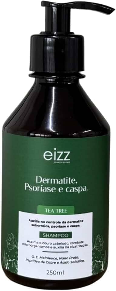 SHAMPOO TEA TREE DERMATITE SEBORREICA E PSORÍASE EIZZ 250ML