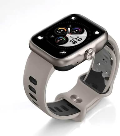 ACTION WEARZONE | ALEXA integrada | A PROVA D'ÁGUA, GPS integrado | Smartwatch Esportivo (Prata)