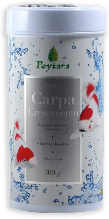 Poytara Racao Carpa Crescimento 300G Para Peixes