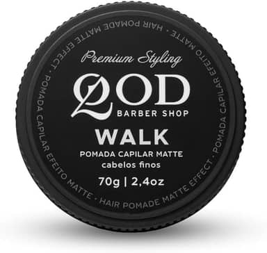 QOD Barber Shop - Pomada Capilar Walk - Efeito Matte - 70g