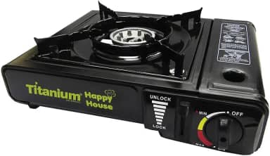 Fogareiro Fogão Camping Portátil Cartucho Gás Titanium