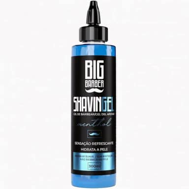 Shaving Gel Barbear Bisnaga Big Barber Menthol 300ml Profissional