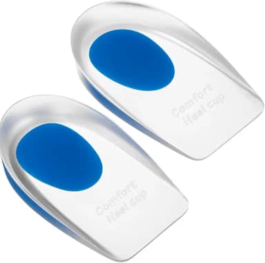 Kit 02 Palmilha Calcanheira Gel Ortopédica Para Esporão De Calcâneo E Facite Plantar Tamanhos Variados Linha Premium