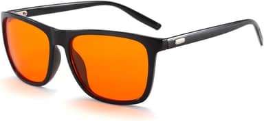 Long Keeper Óculos com bloqueio de luz azul para computador, TV, jogos, quadrados, antirreflexo, laranja