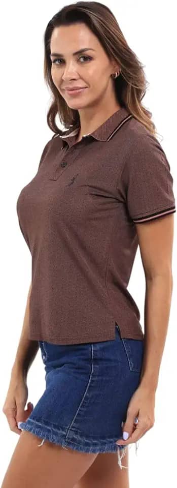 Camisa Polo Feminina Piquet Viscose Dry Premium Leve Acinturada Básica Casual Conforto Elegância Praticidade trabalho dia a dia