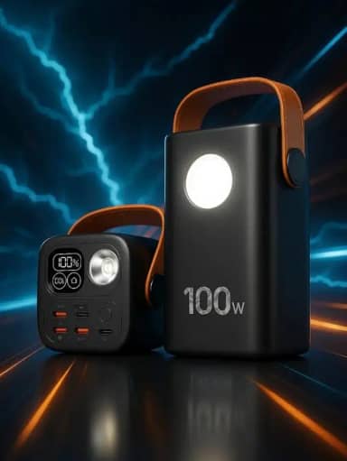 Power Bank Carregador Portátil 60.000mAh 100W para Starlink Mini, Notebook, Tablet e Smartphones