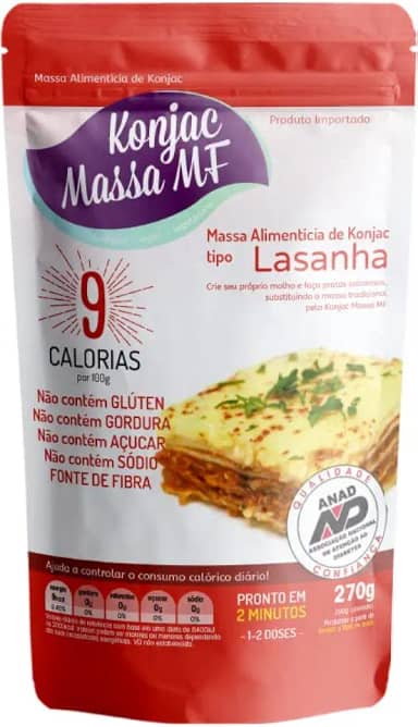 Kit 6X: Massa Konjac Tipo Lasanha 270g