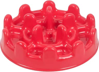 Comedouro Lento Funcional Mini Pet Fit Vermelho Pet Games para Gatos