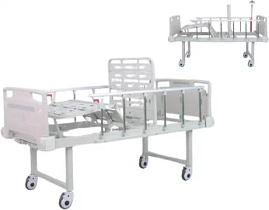 Cama Hospitalar Fowler Leito Manual 2 Movimentos 5 Posições Suporta até 180 Kg Pro2 Plus Healt Clean