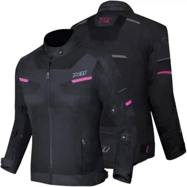 Jaqueta X11 Breeze 2 Feminina Imperme?vel Motociclista Com Prote??es Rosa 4G