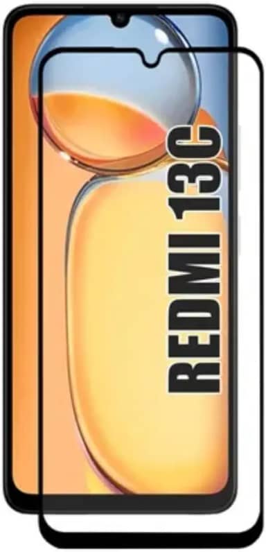 [GL CASES] Película Redmi 13C Vidro Temperado Anti Risco 3D 9H Proteção Pelicula Xiaomi Redmi 13C Com Cobertura Total Da Tela + Kit Limpeza Para Aplicação Livre De Bolhas