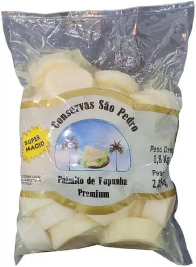 Palmito de Pupunha - Rodela 1,800 kg