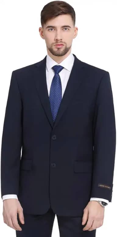 Ternos masculinos com ajuste clássico separado - calça de frente lisa e jaquetas formais