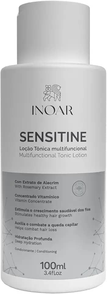 Sensitine Creme de Limpeza Capilar 3 em 1 - Limpa, Condiciona e Hidrata Cabelos Ressecados e Sensibilizados - 400ml