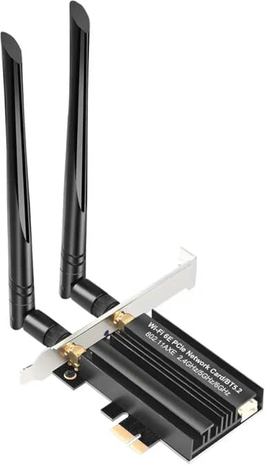 Placa WiFi 6E PCIe WiFi para PC de mesa AX7922 pro, até 5400 Mbps, Bluetooth 5.2, WPA3, adaptador sem fio 802.11AX Tri Band com MU-MIMO, compatível com Windows 10/11 (64 bits*)