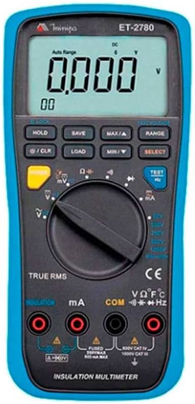 Multímetro E Megômetro Portátil Digital Et2780 Minipa