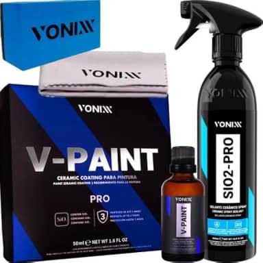 Vitrificador Automotivo P/Pintura V Paint 50ml + Sio2-pro