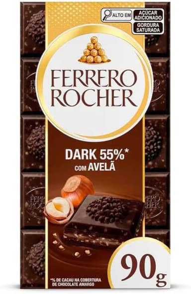 Tablete Ferrero Rocher Dark 90gr