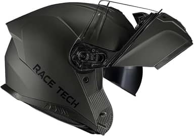 Capacete Robocop Race Tech Signal Monocolor Titanium Fosco