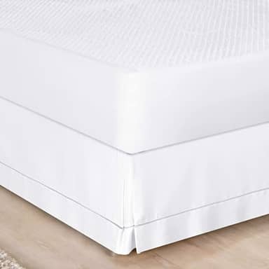 Saia para Cama Box Queen Bia Enxovais Branco Tecido