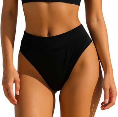 Biquíni Calcinha Praia Feminina Adulto Cintura Alta Lateral Larga Blogueira Piscina Verão