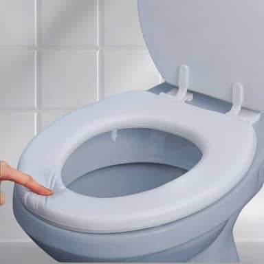 Tampa de Vaso Sanitário Universal Almofadada – Instalação Rápida e Fácil de Higienizar – Cor Branca Icasa