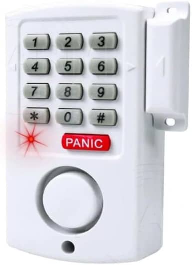 Kit Alarme Residencial e Comercial Sem Fio com Teclado PIN Botão de Pânico Sirene 110 dB Sensor Porta Janela