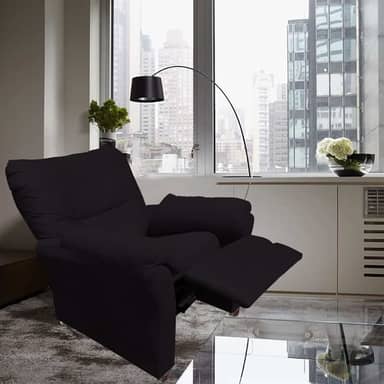 Poltrona Reclinável Manu Extensão De Cílios Estética Sobrancelha Suede Preto