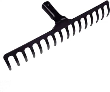 Tramontina Ancinho Metálico Curvo Leve, 16 Dentes, Sem Cabo