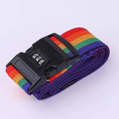 Kit 2 Cinta Ajustável Mala de Viagem com Segredo Código Protetora