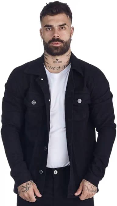 Jaqueta Jeans HNO Jeans Lisa Preto