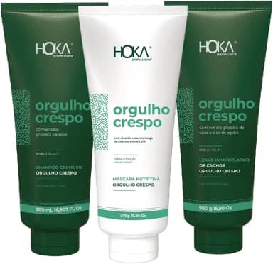 KIT ORGULHO CRESPO MODELAGEM DE CACHOS TRANSIÇÃO CAPILAR HOKA