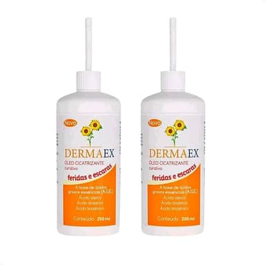 Dermaex Oleo de Girassol Para Feridas Cicatrizante 2x200mL