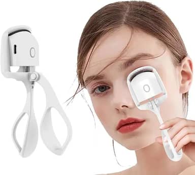 Curvador De Cílios Térmico Modelador Curvex Elétrico Aquecido USB (Branco)