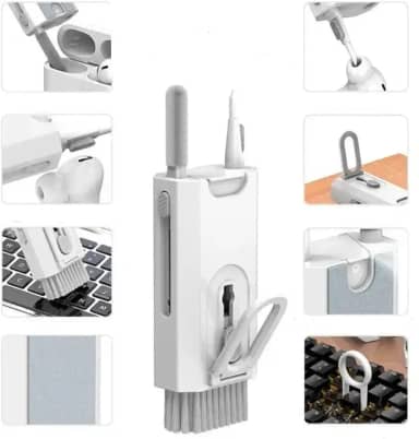 Kit limpeza 8 em 1 para teclado, telas, PC, laptop, notebook, tablet, celular, fones de ouvido e outros eletrônicos