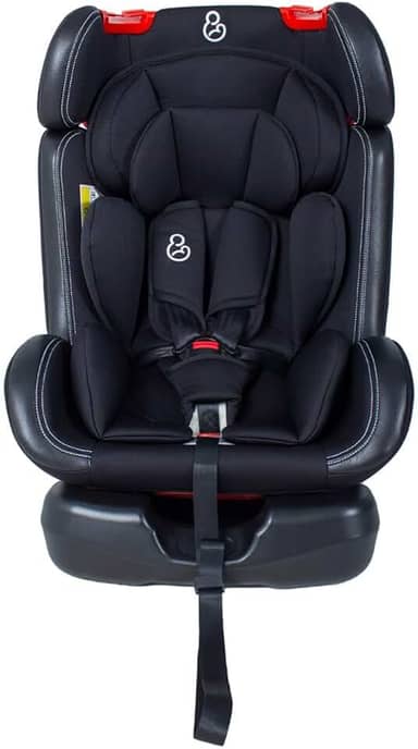 Cadeira Para Auto Prati Isofix, Grupos 0+, I, II e III, 0-36kg, 5 Pontos de Fixação, Isofix, 4 Posições de Reclino, Preto