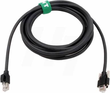 Cabo Ethernet GigE para câmera Basler Jai Dalsa Cat5e RJ45 com parafuso de travamento horizontal de 2 m